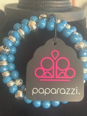 Paparazzi Blue Beaded Stretch Bracelet Set
